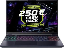 "Acer Predator Helios Neo 16 AI" (PHN16-73-963H) žaidimų nešiojamasis kompiuteris, 13 viršūnių, 16 colių WQXGA IPS 240 Hz ekranas, "Intel Core Ultra 9 275HX", 32GB RAM, 1 TB SSD, "NVIDIA GeForce RTX 5070", "Windows 11", QWERTZ