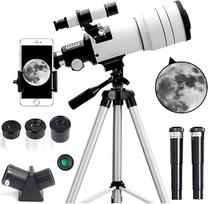 "Acesome" teleskopas vaikams ir suaugusiesiems, astronomijos teleskopas, didinantis 15-150 kartų, 70 mm veidrodinis teleskopas, teleskopas su mobiliojo telefono laikikliu ir saulės filtro plėvele