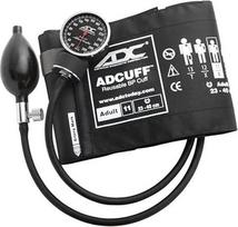 "ADC Diagnostix 720" kišeninis aneroidinis sfigmomanometras su "Adcuff" nailonine kraujospūdžio manžeta, suaugusiems, juodas| Medicinos priemonės gydytojams ir slaugytojams