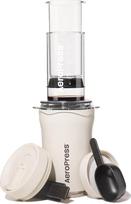 "AeroPress Go Plus" mažų nešiojamų kavos virimo aparatų rinkinys, idealiai tinka kelionėms, stovyklavimui ir biurui, "viskas viename" prancūziško spaudimo, rankinis espreso ir kavos virimo aparatas, 2 min. virimo laikas, kreminės spalvos