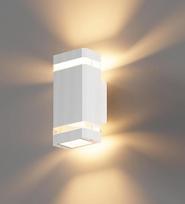 "Aipsun" lauko šviestuvas Sieninis IP65 lauko šviestuvas GU10 aukštyn žemyn 3000 K LED sieninis šviestuvas Lauko šviestuvas Lauko apšvietimas Garažas ir koridorius Balta