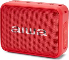 "Aiwa BS-200RD" nešiojamasis belaidis "Bluetooth" garsiakalbis "True Wireless Stereo", atsparus vandeniui, raudonas