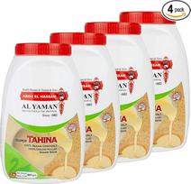 "Al Yaman" - "Tahine Arabic Sesame Paste" - rytietiška tahini, pagaminta iš smulkiai sumaltų sezamo sėklų, 4 x 907 g pakuotės