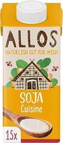 "Allos Organic Soy Cuisine" augalinės kilmės kremas veganiškas be pieno be laktozės 200 ml (15 vnt.)