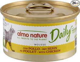 "Almo Nature Daily" - drėgnas ėdalas suaugusioms katėms - putėsiai - vištiena - 85 g, pakuotė po 24 vnt.