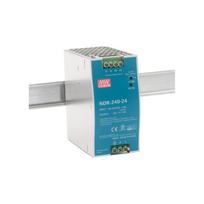Impulsinis maitinimo šaltinis 24V 240W 10A, tvirtinamas ant DIN bėgio, MEAN WELL, NDR-240-24