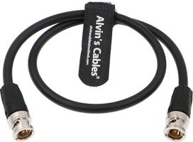 "Alvin's Cables" 12G SDI kabelis BNC vyriškos ir vyriškos lyties koaksialinis kabelis 4K vaizdo kamerai 50 cm juodas