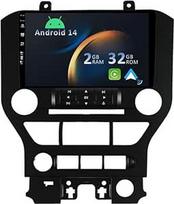"Android 14" automobilinis radijas "Ford Mustang 2015-2021" - [integruotas "CarPlay"/"Android Car"/GPS]-9 colių IPS jutiklinis ekranas, valdomas vairu / "MirrorLink"/"Bluetooth 5.0/WiFi/USB/Kamera