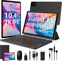 "Android" 15 5G WiFi planšetinių kompiuterių pardavimas 36GB RAM + 256GB ROM (TF 1TB) 2000x1200FHD aštuonių branduolių "Widevine L1/8000mAh/8MP + 13MP/BT5.0/GPS/GMS su klaviatūra ir pele (juoda)