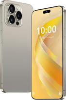 "Android" telefonas, 6,8 colių ekranas, 4G LTE išmanusis telefonas, dvi kameros, 3GRAM, 32GROM, išplečiama 128GB, dvi SIM kortelės, tinka pradedantiesiems (auksinis)