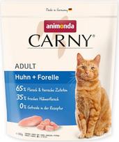 "animonda Carny Cat" sausas maistas suaugusioms katėms su vištiena ir upėtakiais (1 x 350 g), sausas maistas be grūdų ir cukraus