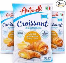 "Antonelli" įdaryti kruasanai, 15 vnt. (Vanilinis kremas (750g))