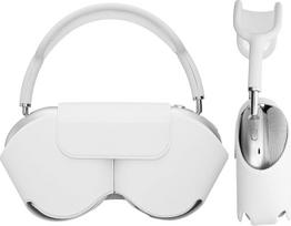 "Apple AirPods Max/AirPods Max 2" dėklas - Minkštas poliesterio ausinių dangtelis - Suderinamas su miego režimu - Baltas