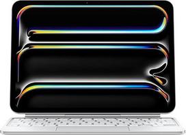 "Apple iPad iPad Magic" klaviatūros dėklas 11 colių "iPad Pro" (M4), skirtas patogiam rašymui, integruotas "Trackpad", serija su funkciniais klavišais, vokiečių kalba - baltas
