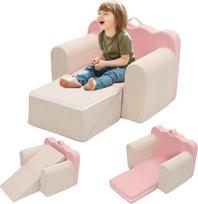 "Ark miido" vaikiška sofa sulankstoma 3-in-1 sofa lova, vaikiška kėdutė nuo 1 metų, vaikiška sofa su rankena, vaikiška sofa, skirta vaikų dienoms ir gimtadienio dovanoms mergaitėms ir berniukams