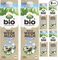 "Arla" šviežias ganyklų pienas 1,5% karvės pienas 1000 ml x 6 vnt.