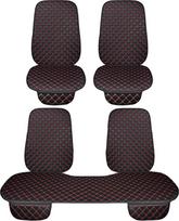 "Auto Accessori Lupex" sėdynių užvalkalų rinkinys iš 3 dalių, universali automobilio sėdynių apsauga, 2 priekinių sėdynių ir 1 galinės sėdynės apsauga, patogi automobilinė vidinė pagalvėlė (PVC - juoda, raudona - 7 dalys)