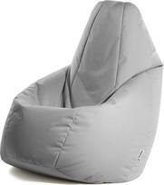 "Avalon" - "L Jive Adult Bean Bag" iš plyšimui atsparaus techninio audinio, ergonomiškas žaidimų pupų maišas su užpildu, patogus modernus pupų maišas, pagamintas Italijoje (80 x 80 x 125 cm, pilkas)