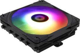 "AXP120 X67 Black ARGB CPU aušintuvas, 6 šiluminiai vamzdeliai, tylus 120 mm žemo profilio ventiliatorius, 1800 aps/min, skirtas AMD AM4/AM5, "Intel LGA1851/1700/115x/1200/2011", žemo profilio ITX kompiuterio aušintuvas, juodas