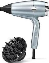 "BaByliss Hydro-Fusion" plaukų džiovintuvas su dviguba "Anti-Frizz" technologija drėkina ir suteikia blizgesio, 2100 W plaukų džiovintuvas su jonine technologija, su difuzoriumi ir antgaliu, ledinės mėlynos spalvos D773DE