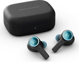 "Bang & Olufsen Beoplay EX" - tikros belaidės "Bluetooth" ausinės į ausis su triukšmo slopinimu, 28 valandų atkūrimu ir įkrovimo dėklu, skirtos darbui, sportui ir laisvalaikiui - antracitas/oksidas