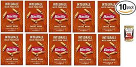 "Barilla Integrale Mezze Penne Rigate" - viso grūdo kietųjų kviečių makaronai su grioveliais padažui sukibti - daug skaidulų, 100 % viso grūdo - virimo laikas al Dente 10 minučių 10 x 500 g + italų kalba