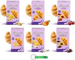 "Bauli Cornetti Croissant" bandomoji pakuotė "Brioche Cake" 100 % itališkas 6 skirtingų skonių (35 kruasanų pakuotė) + "Beni Culinari" nemokamas raktų pakabukas