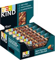 "Be-Kind" tamsusis šokoladas "Riešutai ir jūros druska" 12 x 40 g "Omdoos" 6x