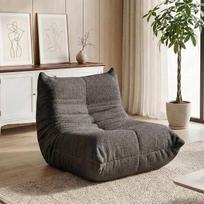 "Bean Bag Sofa", "Lazy Sofa", "Floor Sofa", "Reading Chair", "Lounge Chair", pagamintas iš ergonomiško dizaino, tinka svetainei, miegamajam ir poilsio kambariui, nereikia surinkti (pilka, viena sėdynė)