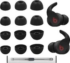 "Beats Fit Pro" / "Studio Buds" / "Studio Buds+" ausinėms skirti pakaitiniai silikoniniai ausų antgaliai, S/M/L, 3 dydžiai, 6 poros, tinka įkrovimo dėkle, ausų kištuko ausies dangtelis (juodas su rašikliu) (juodas su rašikliu)