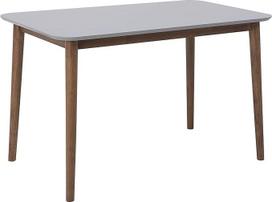 "Beliani Modesto Retro" valgomojo stalas iš kaučiukmedžio tamsiai rudos/pilkos spalvos stačiakampio formos 118 x 77 cm