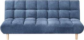 "Beliani Risor" 3-vietė sofa Audinys Mėlyna, minkšta, dygsniuota, su miego funkcija Reguliuojamas atlošas Lengvos medinės kojos