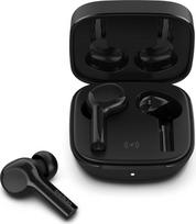 "Belkin SOUNDFORM Freedom" tikros belaidės "Bluetooth" ausinės su belaidžio įkrovimo dėklu, IPX5 apsauga nuo prakaito ir purslų, gilūs bosai, skirtos "iPhone", "Android" įrenginiams - juodos spalvos