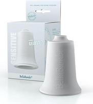 "BellaBambi® Maxi solo cupping" stiklinė, siurbtukas fascijų masažui ir trigerio rodyklei, idealiai tinka nugaros, sėdmenų, pilvo, šlaunų masažui, pagaminta Vokietijoje, jautriai odai, baltos spalvos