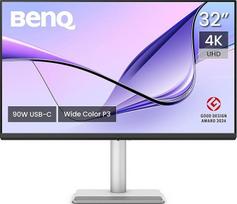 "BenQ" MA320U 32 colių 4K 3840 x 2160 raiškos monitorius "MacBook Pro/Air", dviguba USB-C, 90 W maitinimo šaltinis, "Mac" spalvų atitikimas, USB šakotuvas, ryškumo ir garsumo valdymas "Mac", reguliuojamas pagrindas, P3 spalvų erdvė