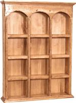 "Biscottini" balta medinė virtuvės vonios kambario sieninė spintelė 54,5 x 12,5 x 72 cm "Shabby Chic Display Cabinet" sieninė spintelė Vonios kambarys