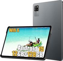 "Blackview Tab60 WiFi" planšetinis kompiuteris "Android 15", 12GB RAM + 128GB ROM + 1TB TF, aštuonių branduolių, "WiFi 6", 10,1 colių HD+ ekranas, 5100 mAh, 8MP+5MP, "Widevine L1/3,5 mm Jack/OTG/FM, juodos spalvos