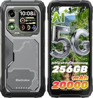 "Blackview Xplore1" 5G lauko išmanusis telefonas (20000 mAh) "Android 15", dirbtinio intelekto lauko mobilusis telefonas, 36+256GB/2TB, 6,78" 2.4K 120Hz/64MP+50MP+20MP/Dimensija 7050/IP68 IP69K, Dual SIM/NFC/GPS/sekundinis ekranas