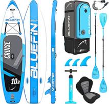 "Bluefin Cruise Premium Stand Up Paddle" irklenčių rinkinys | Pripučiama irklentė suaugusiesiems | SUP paketas su kuprine, stiklo pluošto irklente ir pompa | 5 metų garantija