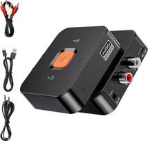 "Bluetooth 6.0" garso imtuvas, "Bluetooth" garso adapteris su AUX/RCA 3,5 mm, dviguba jungtis 2 įrenginiams, suderinamas su garsiakalbiu, stiprintuvu, automobiliniu radiju, nešiojamuoju kompiuteriu