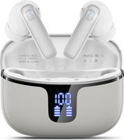 "Bluetooth" ausinės, belaidės "Bluetooth 5.3" ausinės su HD mikrofonu Stereo HiFi, "In-Ear" ausinės 40H sporto ausinės LED ekranas, belaidės ausinės USB-C IP7 vandeniui atsparios USB-C "Android" / iOS