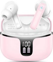 "Bluetooth" ausinės, belaidės "Bluetooth 5.3" ausinės su HD mikrofonu Stereo HiFi, "In-Ear" ausinės 40H sporto ausinės LED ekranas, belaidės ausinės USB-C IP7 vandeniui atsparios USB-C "Android" / iOS