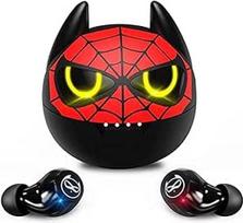 "Bluetooth" ausinės, raudonos spalvos, "HiFi Stereo" belaidės "In-Ear" ausinės su dvigubu mikrofonu, jutiklinis valdymas, 32 valandų trukmės, belaidės ausinės, lengvos (muzikos/žaidimų režimas)