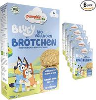 "Bluey" ekologiškas pilno grūdo bandelių kepimo mišinys (6 vnt.) - kepimo mišinys vaikams (nuo 3 metų) - greitas paruošimas - bandelių kepimas vaikams - be glitimo - kepimo rinkinys be priedų - moliūgų