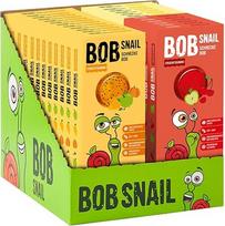 "Bob Snail" 25 vaisių guminukų rinkinys 12 x 27 g obuolių mango moliūgų moliūgų chia ir 6 x 27 g obuolių vyšnių ir kriaušių citrinų