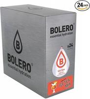 "Bolero" ledo arbatos mišinys | 24 x 8 g I Gaivinantys gėrimų milteliai be cukraus, pasaldinti stevija | Tinka diabetikams | Ledinė arbata su citrina, ledinė arbata su persikais, ledinė arbata su pasiflorų vaisiais