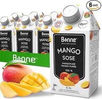 "Bonne Premium" 100% mangų tyrė 6 x 500 ml, mangų sulčių gėrimas, turtingas vitaminu C, nesaldintas, be priedų ir konservantų. Vaisių sultys, kruopščiai pagamintos Lohja, Suomijoje.