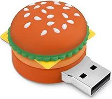 "BorlterClamp" 64GB USB atmintinė Hamburgerio formos naujiena ir mielas USB atmintinės atminties įrenginys, skirtas išorinei duomenų saugyklai