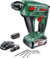 "Bosch" akumuliatorinis suktuvas "Uneo Maxx" (1 akumuliatorius, 18 V sistema, didžiausias gręžimo į betoną skersmuo: 10 mm, dėkle)