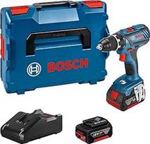 "Bosch" profesionalus 18 V sistemos akumuliatorinis gręžtuvas GSR 18V-28 (maks. Sukimo momentas (minkštas / kietas): 28/63 Nm, įskaitant 2 x 4,0 Ah akumuliatorius, greitasis įkroviklis GAL 18 V-40, L-BOXX)